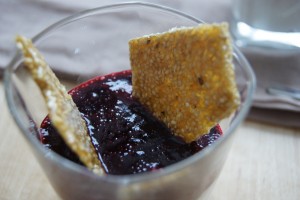 Brombeer Quark Dessert