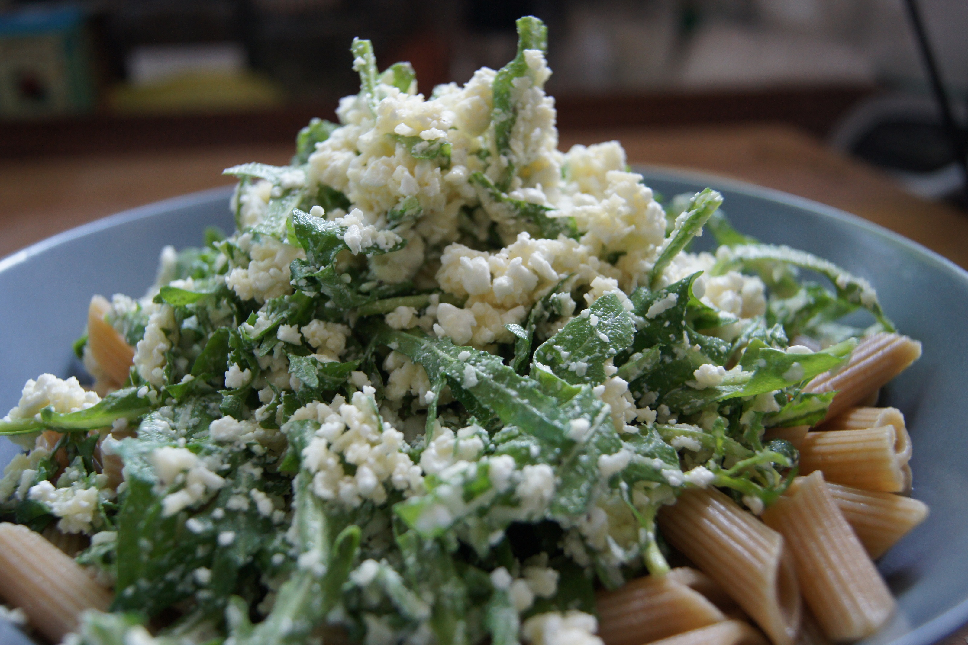 Nudeln mit einer Rucola-Käse –Creme - Natürlich Lecker