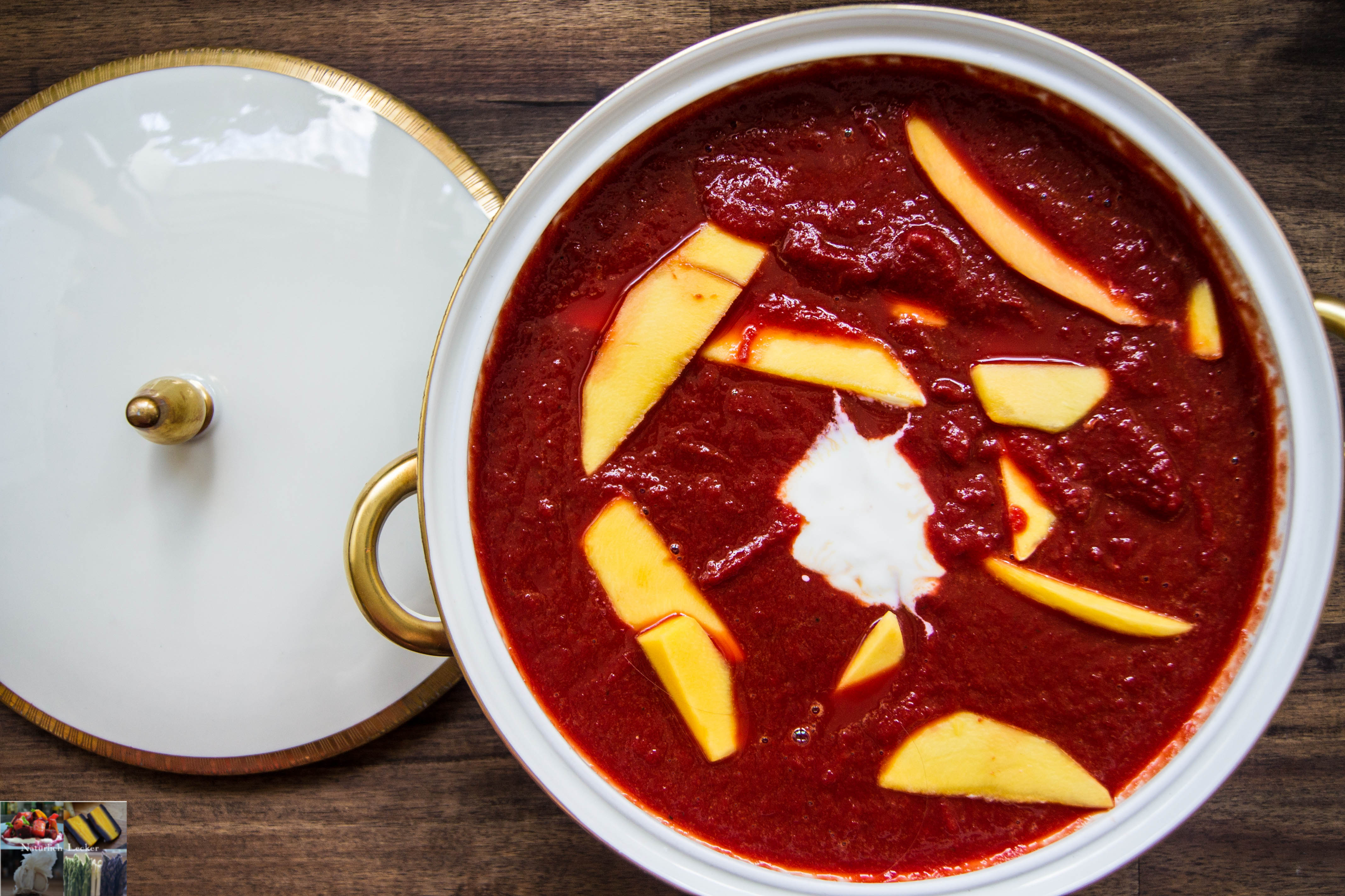 Rote Möhren Mango Suppe - Natürlich Lecker