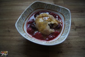 Nougat Griesknödel mit Orangensauce2