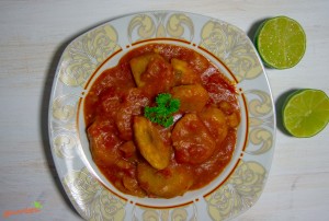 Kochbananen Tomateneintopf 1