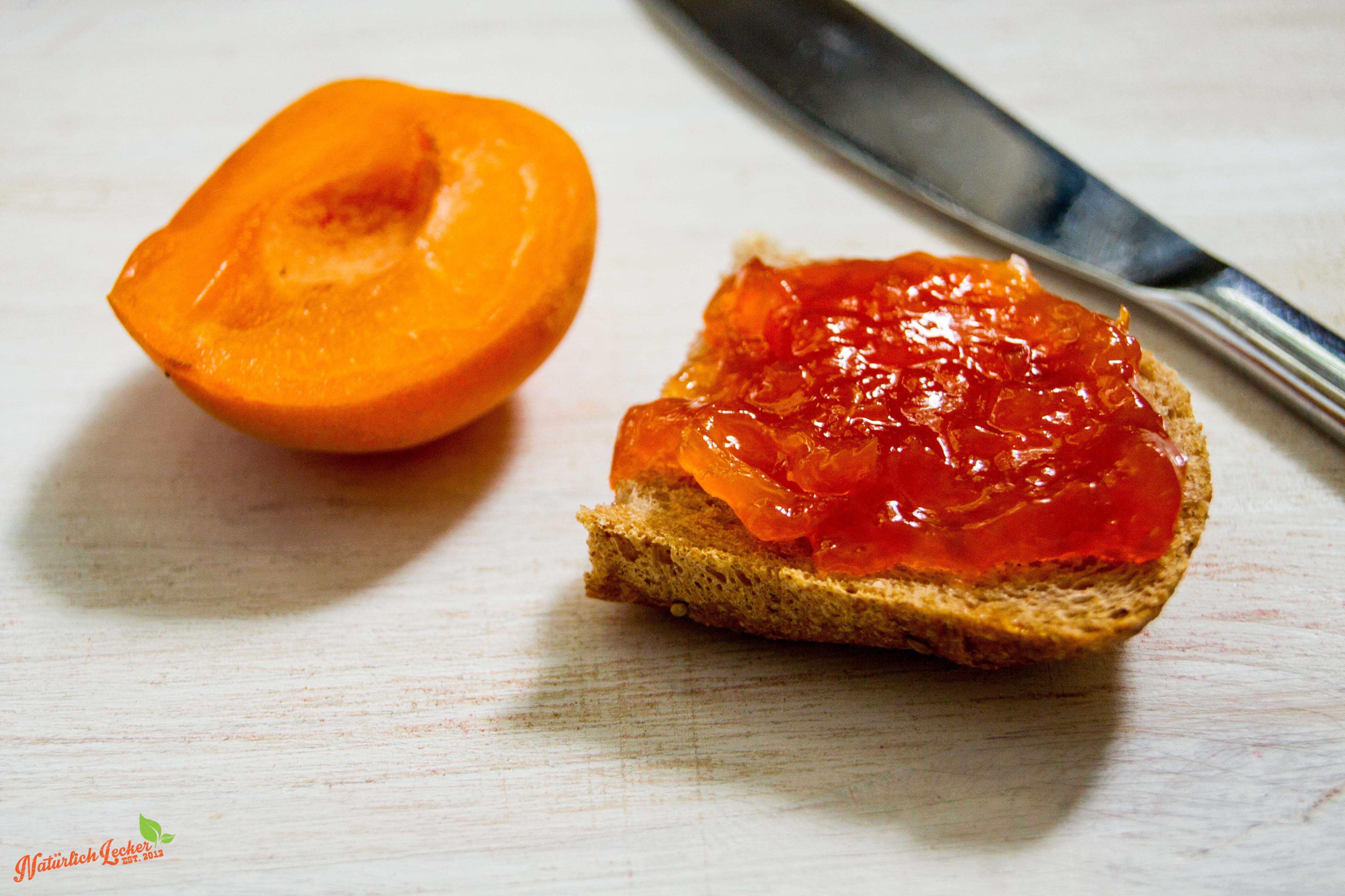 Aprikosen Pfirsich Konfitüre - Natürlich Lecker