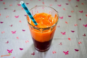 brombeer-papaya smoothie