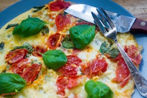 tomate-mozzarella-omelette