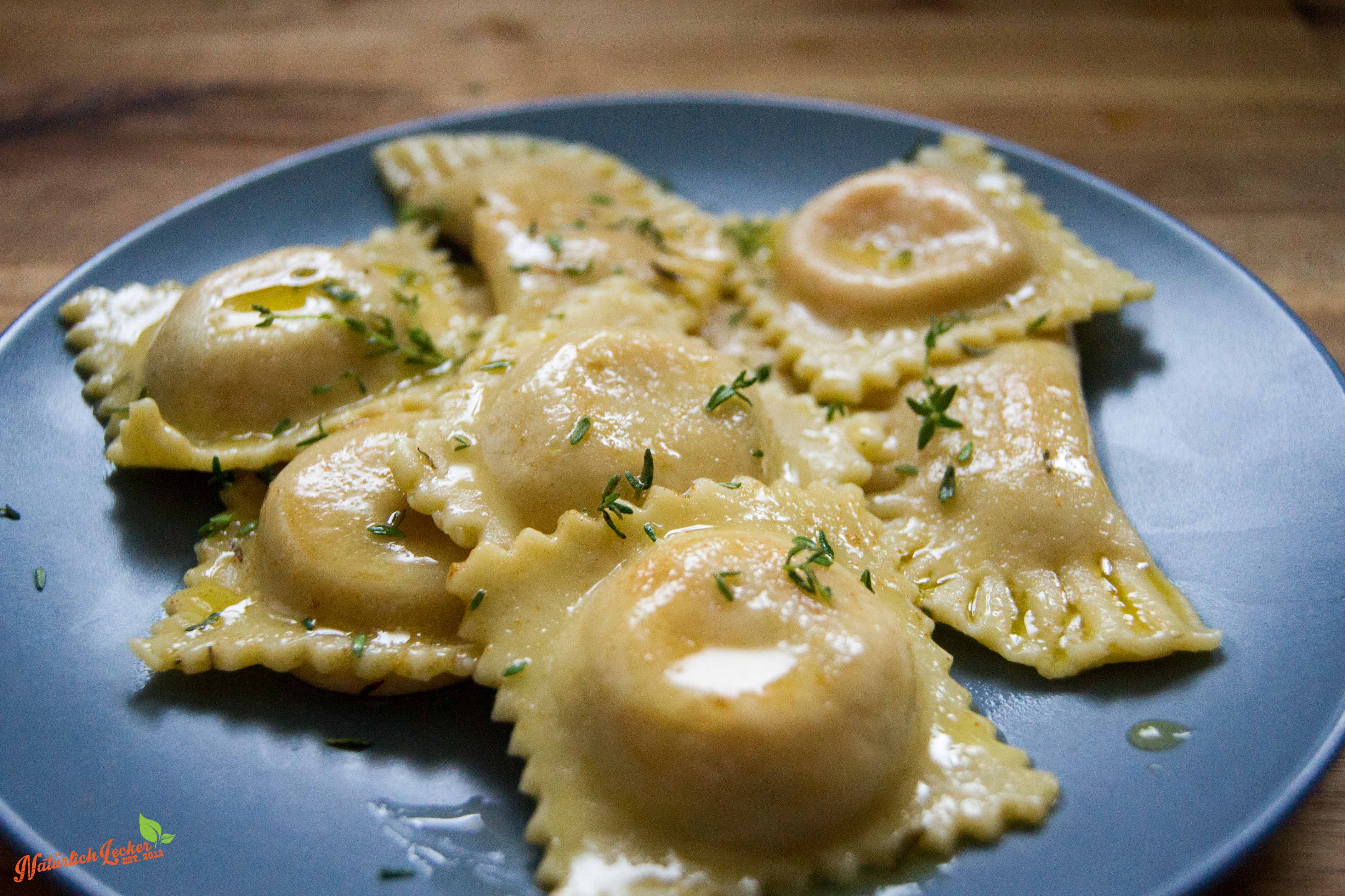 Ravioli Mit Auberginen-walnuss-ricotta