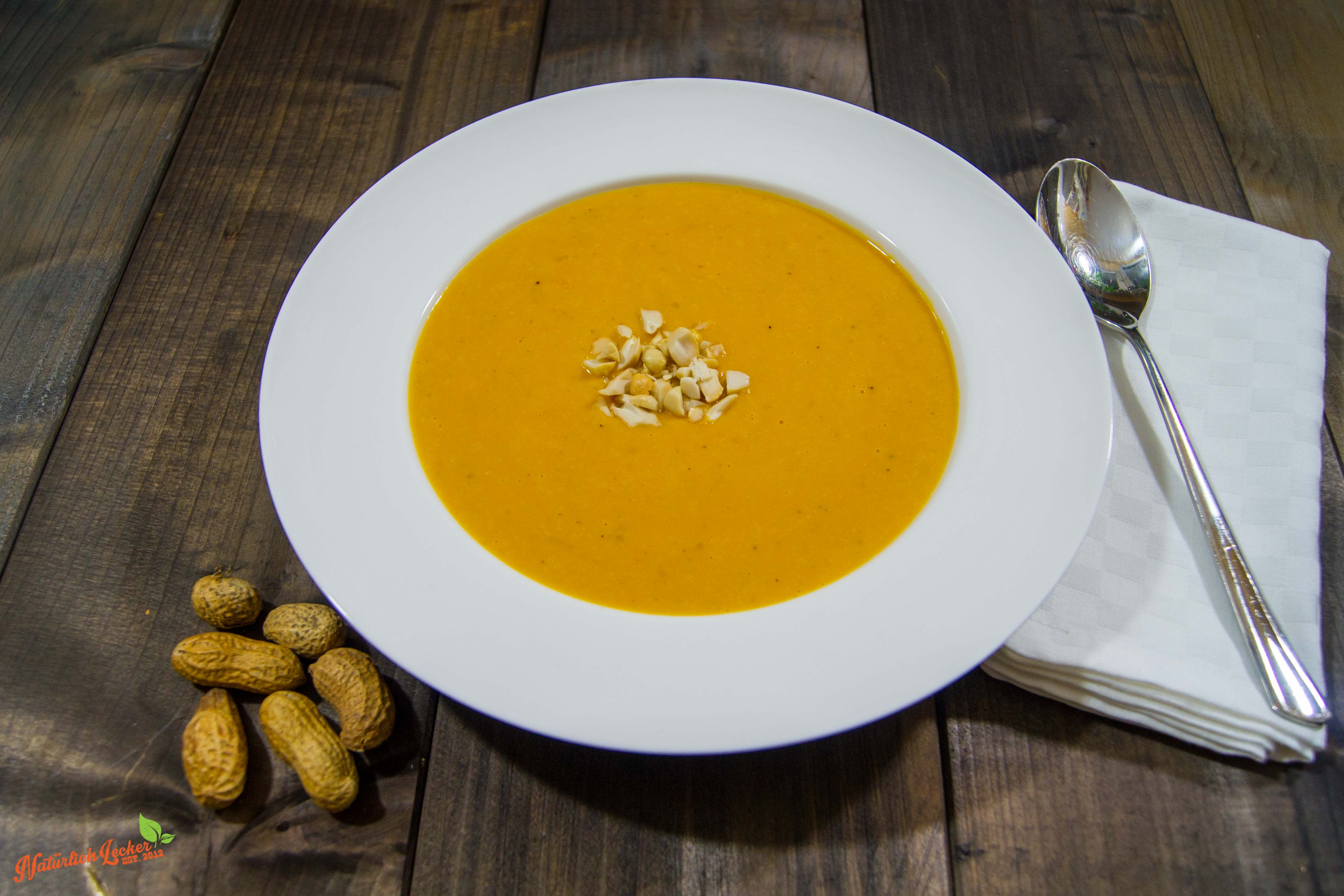 Süßkartoffel Erdnuss Suppe 1 - Natürlich Lecker