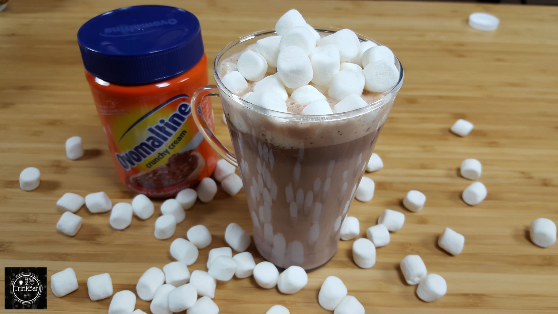 heiße Ovomaltine Schokolade mit Marshmallows - TrinkBar - Natürlich Lecker
