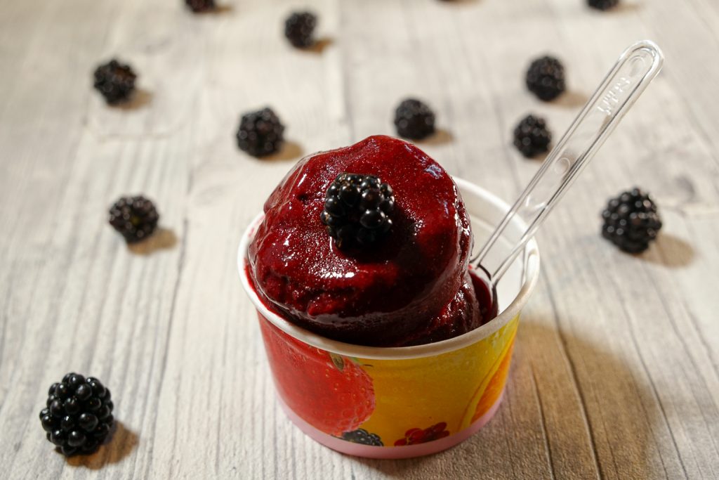 Brombeer Sorbet - Natürlich Lecker Brombeer Sorbet - Natürlich Lecker